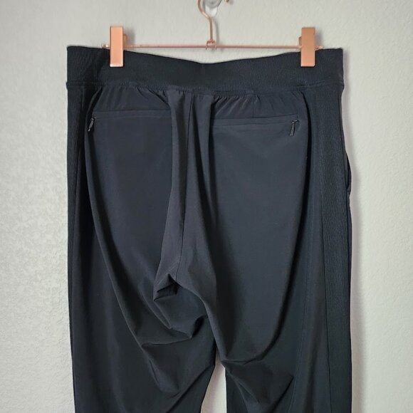 ATHLETA Brooklyn Ankle Pant in black travel wear athleisure pants‎ size 12 - Picture 6 of 8